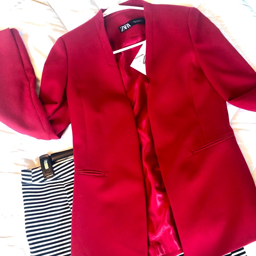 COPY - NWT ZARA red blazer -SOLD